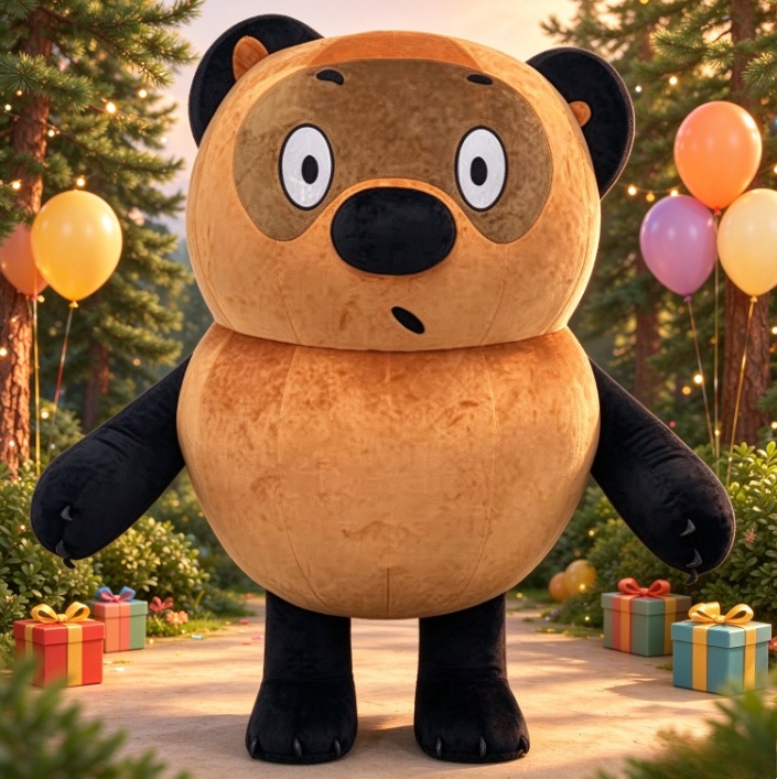 Costumes - Costume de mascotte gonflable ours brun