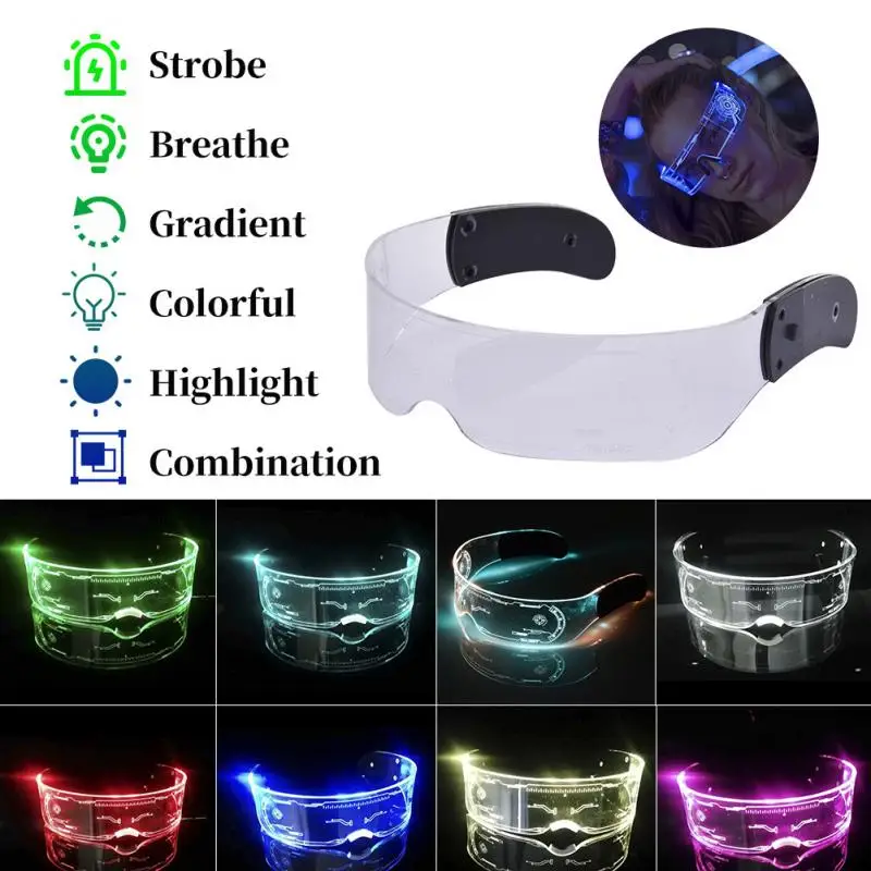 Lunettes LED lumineuses à sept - Glow In The Dark Party Glasses avis et prix
