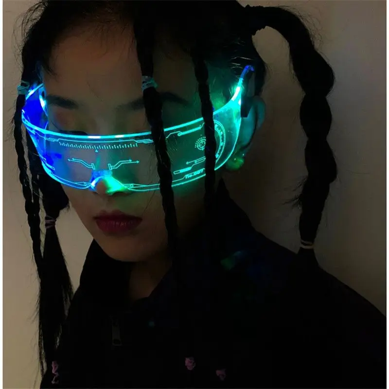 Lunettes LED lumineuses à sept - Glow In The Dark Party Glasses avis et prix